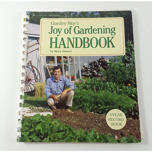 Vintage 1985 Garden Way's Joy of Gardening Handbook Spiral Mark Hebert Record - Picture 1 of 6
